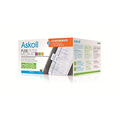 Askoll Ac350014 Pure Filter Media Kit + günstiger 3Action Patronen, XL von Askoll