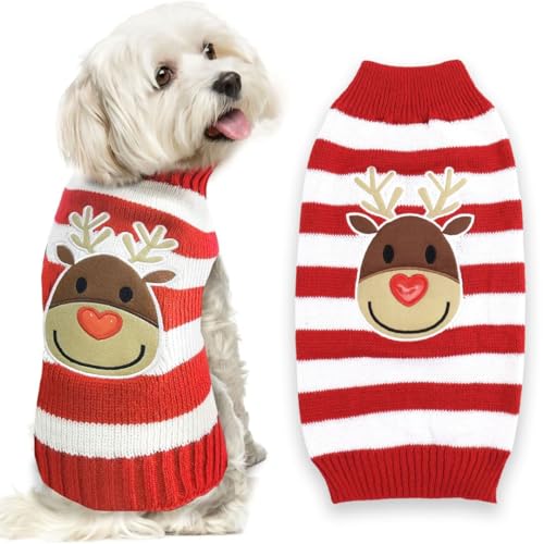 Asmea Hundepullover Weihnachten Rentier Warme Hundekleidung Hunde Weihnachtskostüm Katzen Pullover Weihnachten Hundepullover für Kleine Mittelgroße Grosse Hunde Haustier Weihnachten Sweater Weiß S Asmea Hundepullover Weihnachten Rentier Warme Hundekleidung Hunde Weihnachtskostüm Katzen Pullover Weihnachten Hundepullover für Kleine Mittelgroße Grosse Hunde Haustier Weihnachten Sweater Weiß S von Asmea