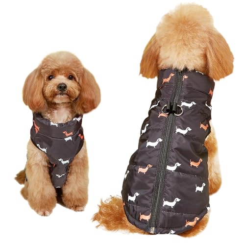Asmea Hundemantel Winter Hundejacke Warme Hundemantel für Kleine Mittelgroße Grosse Hunde Winddichte Hundekleidung Hundeweste mit Geschirr Loch Hundejacke für Winter kaltes Wetter Schwarz L Asmea Hundemantel Winter Hundejacke Warme Hundemantel für Kleine Mittelgroße Grosse Hunde Winddichte Hundekleidung Hundeweste mit Geschirr Loch Hundejacke für Winter kaltes Wetter Schwarz L von Asmea