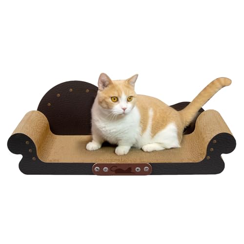 Asou Katzenkratzcouch, Katzenkratzbett, großes Katzenkratzbett, Katzen-Loungebett, Kratzunterlage für Indoor-Katzen Asou Katzenkratzcouch, Katzenkratzbett, großes Katzenkratzbett, Katzen-Loungebett, Kratzunterlage für Indoor-Katzen von Asou