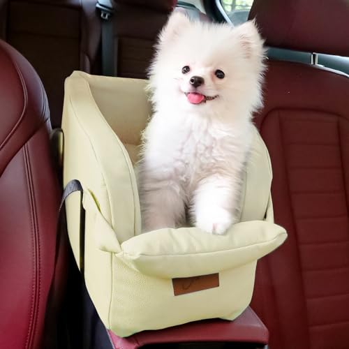 Hunde Autositz Mittelkonsole Hund Booster Sitz Hunde Konsole Autositz für Hunde Katzen Haustiere bis zu 4,5 kg von Asou
