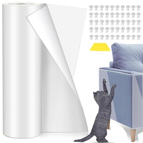 Kratzschutz Katze Tape 30cm*5m, Anti Kratz Folie für Katzen, kratzschutz Sofa Katze Folie, Selbstklebend Kratzschutzfolie Kratzpads für Möbel Sofa Wand Tür Schutz Kratzschutz Katze Tape 30cm*5m, Anti Kratz Folie für Katzen, kratzschutz Sofa Katze Folie, Selbstklebend Kratzschutzfolie Kratzpads für Möbel Sofa Wand Tür Schutz von Asoway