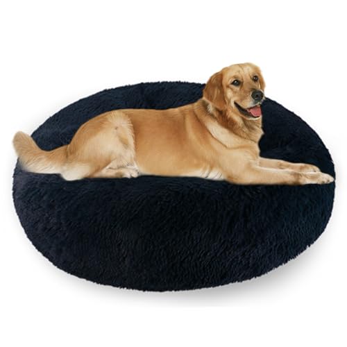 Aspand Hundebett für große und mittelgroße Hunde,90cm Ø - Weiches und Atmungsaktives Hundekissen mit Rutschfester Unterseite und Erhöhtem Rand,Tiefblau Aspand Hundebett für große und mittelgroße Hunde,90cm Ø - Weiches und Atmungsaktives Hundekissen mit Rutschfester Unterseite und Erhöhtem Rand,Tiefblau von Aspand