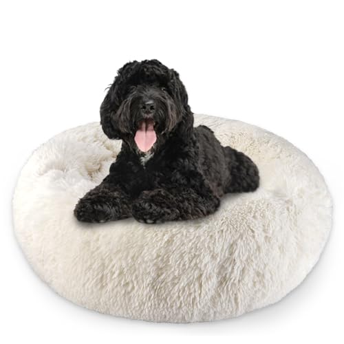 Aspand Hundebett für große und mittelgroße Hunde,76cm Ø - Weiches und Atmungsaktives Hundekissen mit Rutschfester Unterseite und Erhöhtem Rand,Beige Aspand Hundebett für große und mittelgroße Hunde,76cm Ø - Weiches und Atmungsaktives Hundekissen mit Rutschfester Unterseite und Erhöhtem Rand,Beige von Aspand