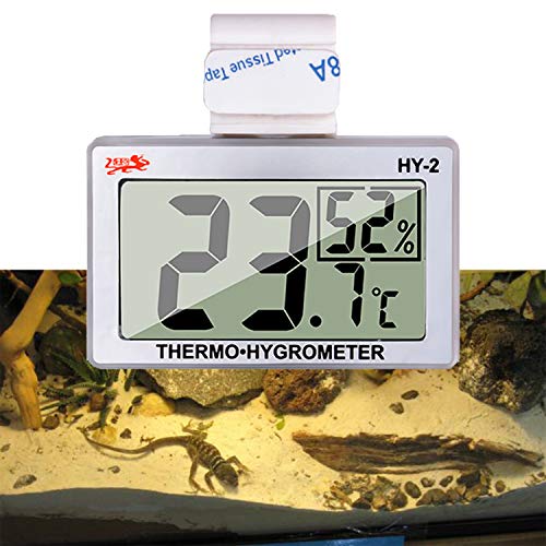 capetsma Aquarium Thermometer, Digital Hygrometer for Reptile Terrarium, Temperature and Humidity Monitor in Acrylic and G. von capetsma