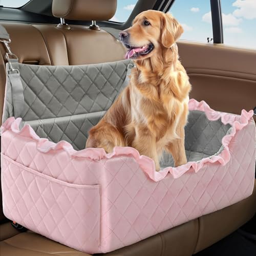 Autositz für große und mittelgroße Hunde, rosa Blume Autositz für große und mittelgroße Hunde, rosa Blume von Asrug