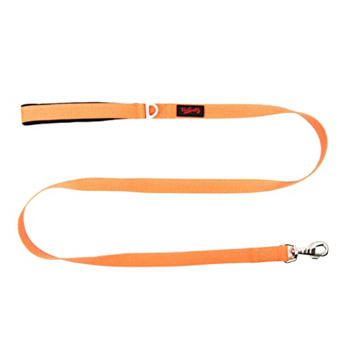 Astorpet | Hundeleine Tailpetz, weich und strapazierfähig, mit Sicherheitsblock, 360° anpassbar, Farbe Neon Orange von Astorpet