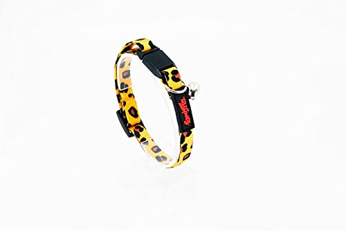 Astorpet | Tailpetz Katzenhalsband mit Schnellverschluss-Schnalle, verstellbar, super weich und langlebig, Einheitsgröße, Modell Leopard von Astorpet