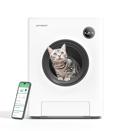 AstroPet katzenklo selbstreinigend mit App-Steuerung, 68L großem selbstreinigende katzentoilette, fünffacher Sicherheitsschutz, APP Überwachung, Automatischer Katzenstreuwechsel,Großzügiger Innenraum AstroPet katzenklo selbstreinigend mit App-Steuerung, 68L großem selbstreinigende katzentoilette, fünffacher Sicherheitsschutz, APP Überwachung, Automatischer Katzenstreuwechsel,Großzügiger Innenraum von AstroPet