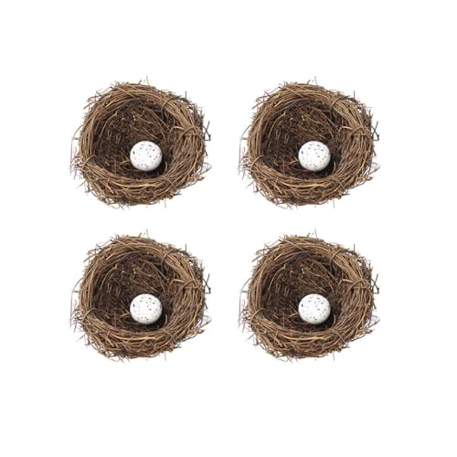 4PCS Rattan Vogelnester, Zcargel 20/15/12/10/8/6cm Ostern Handmade Natural Rattan Vogelnester Faux Vogelnest mit Eiern Osterdekoration für Ostern Party Landschaft Terrasse Dekoration Familie Garten 4PCS Rattan Vogelnester, Zcargel 20/15/12/10/8/6cm Ostern Handmade Natural Rattan Vogelnester Faux Vogelnest mit Eiern Osterdekoration für Ostern Party Landschaft Terrasse Dekoration Familie Garten von Asudaro