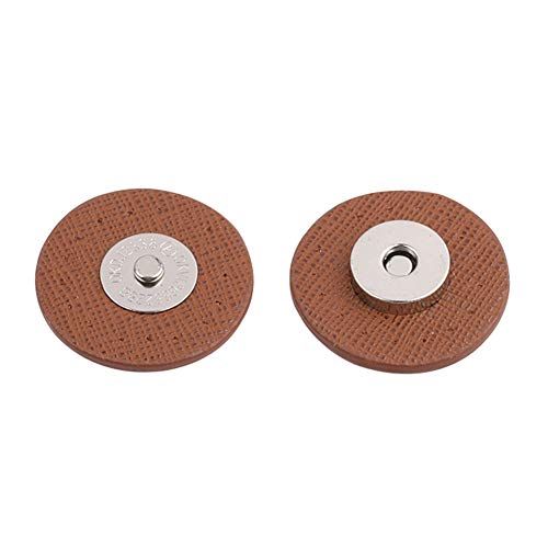 Asudaro 1 Paar Knopf für DIY-Magnete, Schnallenverschluss für Tasche, Zum Schließen der Magnetschnalle für Taschen, Handtaschen, Brieftaschen, Lederwaren, Zubehör für Taschen Dunkelbraun von Asudaro