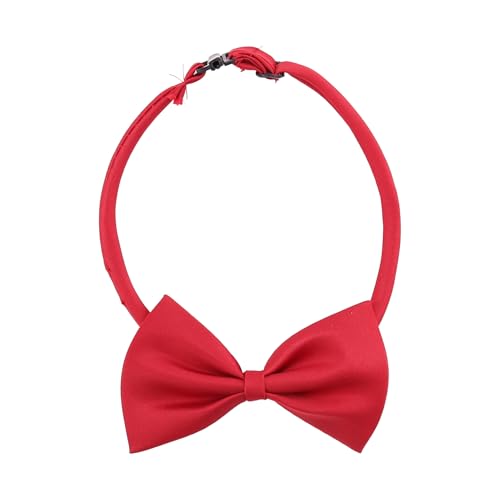 Asuinxurr Hunde Katzen Haustier Fliege Krawatte Halsschmuck Halsband Hundefliege Hundekrawatte Dog Pet Tie Necktie Rotwein von Asuinxurr