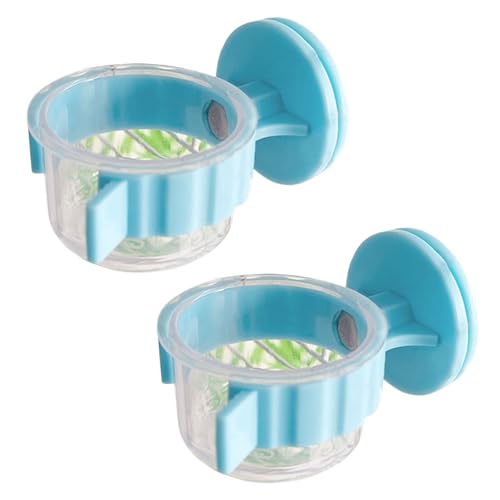 2 stabile Futterschalen für Vögel, mit Clips, für Papageien, Wassernapf für einfache Befestigung, Nymphensittich-Wassernapf 2 stabile Futterschalen für Vögel, mit Clips, für Papageien, Wassernapf für einfache Befestigung, Nymphensittich-Wassernapf von Asukohu