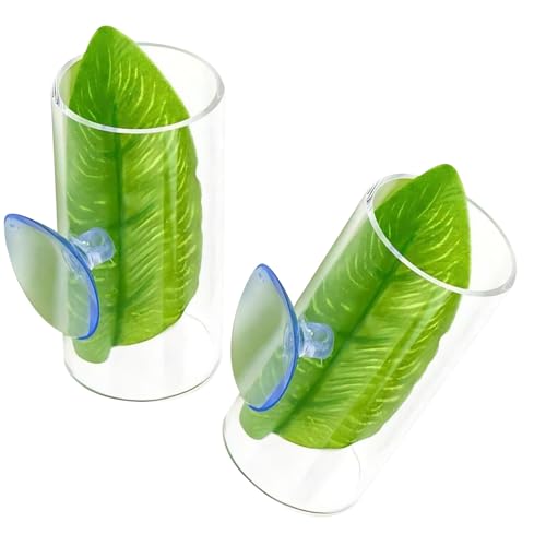 2 x Acryl-Fischtunnel, Blätterunterlage für Fische, Haustierzucht, Ruhebett, Spielzeug, Unterschlupf für Aquarien, Dekoration 2 x Acryl-Fischtunnel, Blätterunterlage für Fische, Haustierzucht, Ruhebett, Spielzeug, Unterschlupf für Aquarien, Dekoration von Asukohu