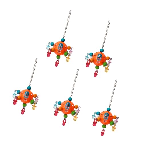 Asukohu 5lots Lovebird Aktivitätsspielzeug Papageien Aktenvernichter Spielzeug Haustier Vogel Kauen für Schnabel Wartung Biss Resistent Plastomer von Asukohu