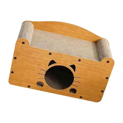 Asukohu Bett Sofa Großes Haustierbrett Cartoon Bett mit baumelndem Anhänger Schlaf Kätzchen Sofa Katzen Nest Nest Groß von Asukohu