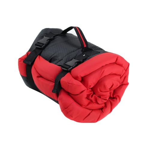 Asukohu Haustierbett, waschbar, für Hunde und Katzen, weiches Plüsch, rechteckig, Sofa, Faltkissen, Schlafbett, Haustierschlafsack von Asukohu