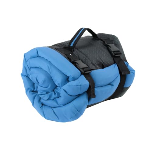 Asukohu Haustierbett, waschbar, für Hunde und Katzen, weiches Plüsch, rechteckig, Sofa, Faltkissen, Schlafbett, Haustierschlafsack von Asukohu