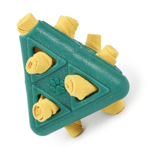 Asukohu Strukturierte Gummi-Dreiecke, Kauspielzeug für Haustiere, Snack-Spender, kleine Medien, große Hunde, für Reinigungsfunktionen und Leckerli-Spender, Gummi-Kauspielzeug von Asukohu