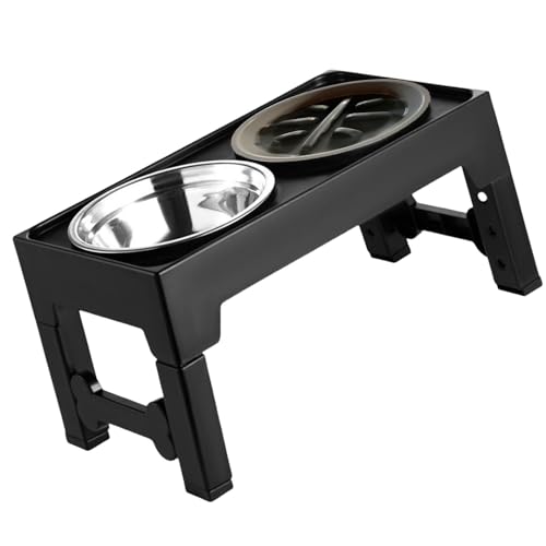 Ergonomische Hundenäpfe mit einstellbaren Höhen, Edelstahl-Futternapf zum Fressen von Haustieren, ergonomische Futterspender für Haustiere Ergonomische Hundenäpfe mit einstellbaren Höhen, Edelstahl-Futternapf zum Fressen von Haustieren, ergonomische Futterspender für Haustiere von Asukohu