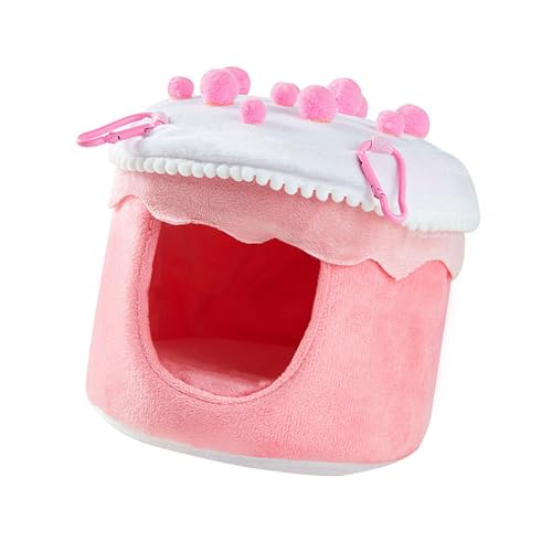 Hängendes Papageienbett Plüsch Kuchen Vogelkäfig Nest Kleiner Vogel Warm Brutnest Haus Kleine Haustier Haus Käfig Hängematte von Asukohu
