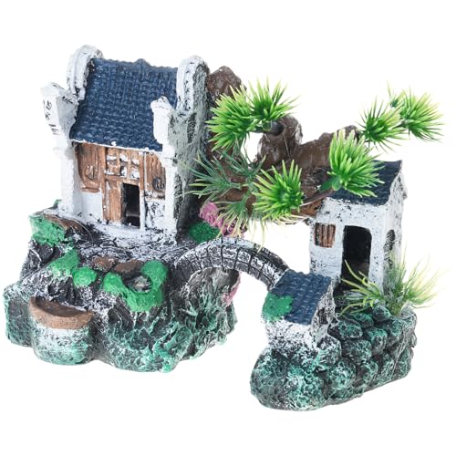 Harze, Berg-Aquarien, Dekoration, natürliche Unterwasser-Landschaft, künstliche Landschaft für Haustiere, zum Ausruhen und Spielen, Aquarien, Höhlenornamente von Asukohu