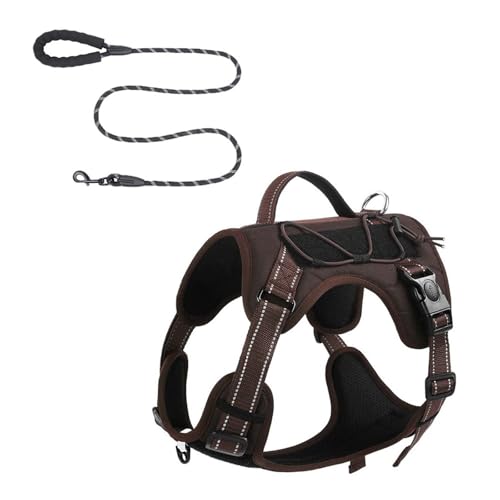 Hundeweste, verstellbares Trainingsgeschirr zum Laufen und Schwimmen, für kleine bis große Hunde, mehrfarbig, Welpenleine u von Asukohu