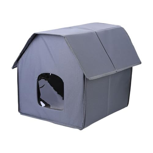 Isoliertes Katzenhaus für den Außenbereich, einfache Montage für Winterkatzen, gemütliches Bett, groß, faltbar, isoliert, Katzen-Unterschlupf Isoliertes Katzenhaus für den Außenbereich, einfache Montage für Winterkatzen, gemütliches Bett, groß, faltbar, isoliert, Katzen-Unterschlupf von Asukohu