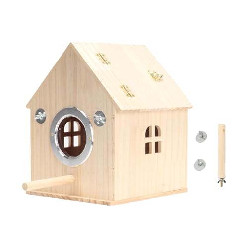 Papageien Brutkasten Outdoor Garten Vogelnistkasten Handgefertigte Vogelhäuser für Tierbesitzer und Vogelbegeisterte Belüftetes Vogelnest Papageien Brutkasten Outdoor Garten Vogelnistkasten Handgefertigte Vogelhäuser für Tierbesitzer und Vogelbegeisterte Belüftetes Vogelnest von Asukohu