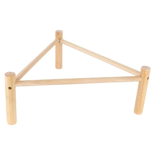 Papageien-Plattform aus Naturholz, Vogel-Spielplatz, Sitzstangen, hängendes Käfig-Zubehör für Haustiere, Vögel, Spielplätze und Nistungen, natürliches Holz, Hühnerstall, Fitnessstudio von Asukohu