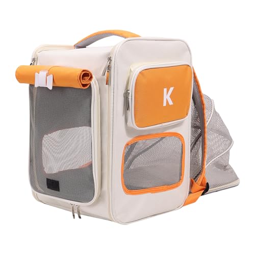 Tragetasche, Rucksack für Reisen, weiche Umhängetasche, große Kapazität, Haustier-Tragetasche, Reisetasche, Katzenrucksack, Tragetaschen für kleine Hunde Tragetasche, Rucksack für Reisen, weiche Umhängetasche, große Kapazität, Haustier-Tragetasche, Reisetasche, Katzenrucksack, Tragetaschen für kleine Hunde von Asukohu