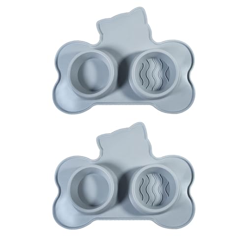 Wassernapf-Matte für Katzen mit Saugnäpfen, für Futter und Katzen, doppeltes Silikon-Pad, Futterschale Wassernapf-Matte für Katzen mit Saugnäpfen, für Futter und Katzen, doppeltes Silikon-Pad, Futterschale von Asukohu