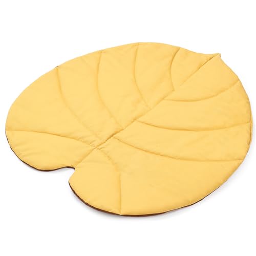 Weiche Kissen für kleine bis große Katzen, Blattform, tragbar, faltbar, Haustierzubehör, Blatt-Design, Haustiermatte von Asukohu
