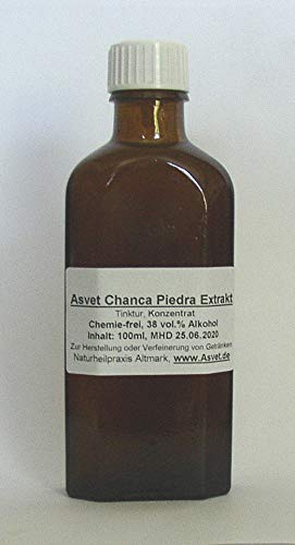 Asvet 100ml Chanca Piedra Tinktur, Phyllanthus niruri Tropfen, Zubereitung ohne Chemie, handgemacht, 100% vegan und natürlich ! von Asvet