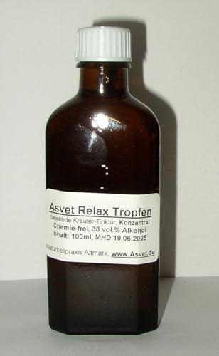 100ml Relax Tropfen, Aphrodisiaca Zubereitung ohne Chemie, handgemacht, 100% vegan und natürlich ! von Asvet