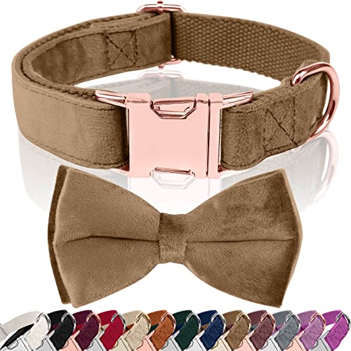 Asvin Hundehalsband Samtige, mit Abnehmbarer Hunde Fliege, Weich und Bequem Hunde Halsband, Mehrfarbig Samtige Hundehalsband, für Hochzeiten, Geburtstage, Partys usw Asvin Hundehalsband Samtige, mit Abnehmbarer Hunde Fliege, Weich und Bequem Hunde Halsband, Mehrfarbig Samtige Hundehalsband, für Hochzeiten, Geburtstage, Partys usw von Asvin