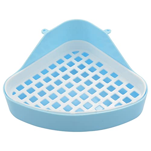 Asyduey Hase Toilette Mülleimer, Kleines Tier Ecke Töpfchen, Ecke Für Haustier Abfälle Für Kaninchen, Hamster (Blau) von Asyduey