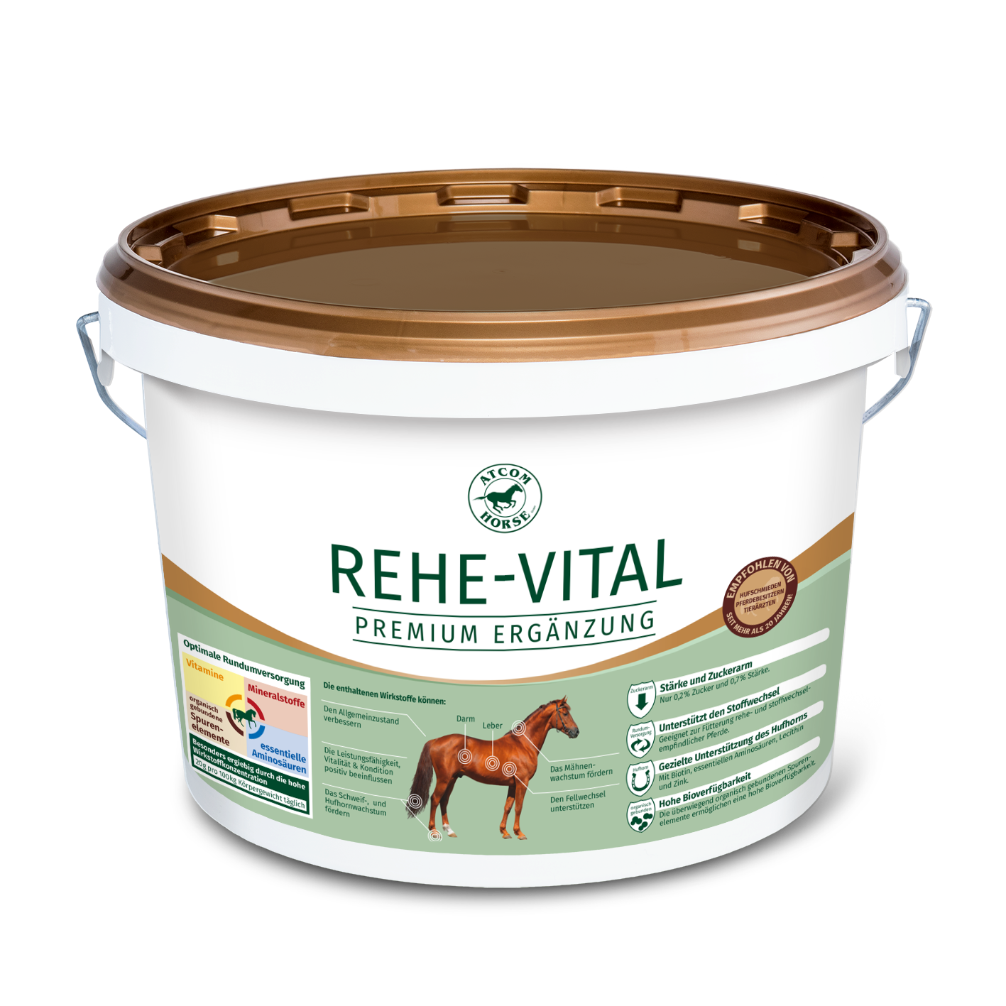 Atcom Rehe-Vital 5 kg Rehe- & Stoffwechselprobleme Atcom Rehe-Vital 5 kg Rehe- & Stoffwechselprobleme von Atcom