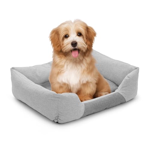 Athena Collection Hundebett, Größe M, 68 cm, waschbar, Hundebett für mittelgroße Katzen, Haustiere, gemütlicher, weicher, wärmender Stoff mit Rutschfester Unterseite, Grau Athena Collection Hundebett, Größe M, 68 cm, waschbar, Hundebett für mittelgroße Katzen, Haustiere, gemütlicher, weicher, wärmender Stoff mit Rutschfester Unterseite, Grau von Athena Collection
