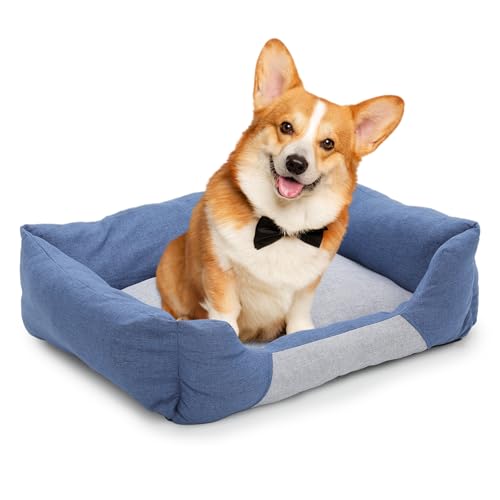 Athena Collection Hundebett für große Hunde, waschbar, für große Katzen, Haustiere, gemütlicher, weicher, wärmender Stoff mit Rutschfester Unterseite, 81,3 cm, Blau Athena Collection Hundebett für große Hunde, waschbar, für große Katzen, Haustiere, gemütlicher, weicher, wärmender Stoff mit Rutschfester Unterseite, 81,3 cm, Blau von Athena Collection