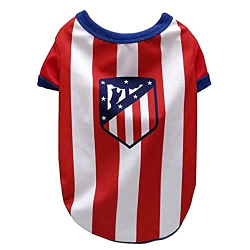 Atletico de Madrid SH-01XXS-ATL Hunde-T-Shirt, Größe XXS von CYPBRANDS