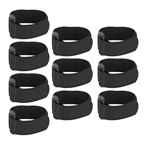 10pcs Hühner Halsband, Anti Haken Noise Free Halsband Anti Crow Hahn Kragen No Crow Noise Halsgürtel für Hähne Hahn Klett Nylon(Schwarzer Upgrade-Stil) von Atyhao