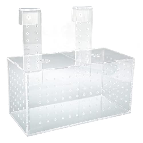 Aquarienbrüterei, Schlagfeste Schutzfischzuchtbox Hakeninstallation Transparent für Aquarien (23 * 11 * 12 cm) von Atyhao