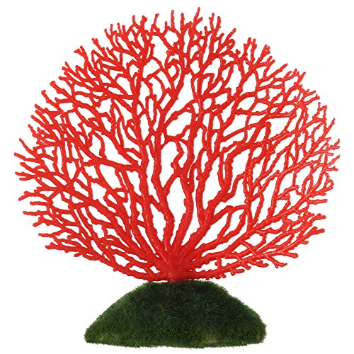 Aquarium Dekorationen, Kunststoff Künstliche Koralle Aquarium Pflanzen Künstliche Kunststoff Pflanzen Dekoration Unterwasser Aquarium Dekoration[rot] Korallen von Atyhao