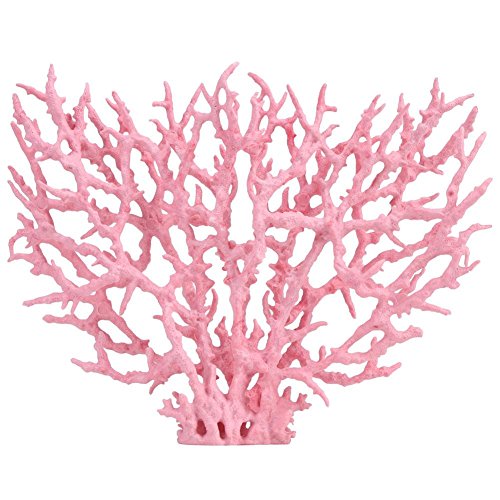 Atyhao Aquarium Artificial Coral, schöne lebendige Plastikkoralle Emulational Wasser Gras Pflanze Dekoration Ornament für Aquarium Aquarium Garden Lands(Pink L.) von Atyhao