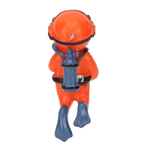 Atyhao Aquarium-Astronauten-Dekoration, Verstellbare Position, Schöne Schwimmende PVC-Aquarium-Dekoration für Salzwasser (Prototyp Orange Fatty) von Atyhao