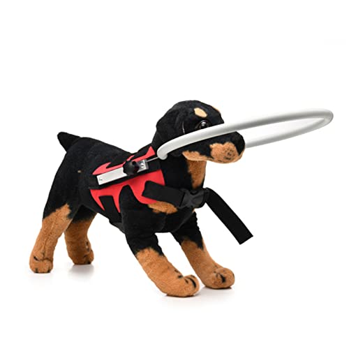 Atyhao Blind Hund Geschirr, MYFZ02 Antikollision Kreis Blind und Sehbehinderte Hunde Sicher Führen Hund Schützend Geschirr Weste Ring (rot) von Atyhao