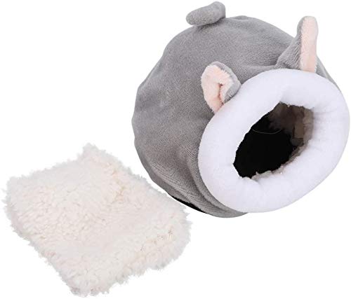 Atyhao Hamsterbett, Niedliches Nest aus Baumwoll-Plüsch in Tierform für den Winter, warm, zum Schlafen, für Igel, Ratte, Wüstenrennmaus, syrischer Hamster von Atyhao