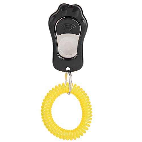 Atyhao Hund Training Clicker, Lightweight Haustier Training Clicker mit Hand gelenksband für das Verhaltenstraining von Hunden[schwarz] Übungsleinen von Atyhao