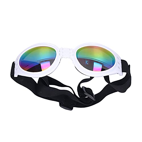 Hunde Brille, Sonnenbrille für Haustiere Sommer Faltbare UV Schutzbrille für Hunde Haustier Dekoration für Mittlere und Große Hunde[Weiß] Sonnenbrillen von Atyhao
